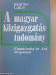 A magyar közigazgatástudomány