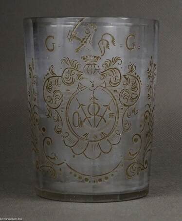  - 18. századi címeres pohár – Aukció – Gyűjteményárverezés: Első üveg árverés, 2022. 11.