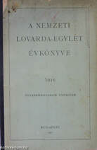 A Nemzeti Lovarda-Egylet évkönyve 1916. évre