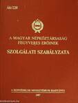 A Magyar Népköztársaság fegyveres erőinek szolgálati szabályzata