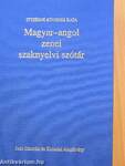 Magyar-angol zenei szaknyelvi szótár/Angol-magyar zenei szaknyelvi szótár