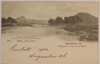 Tátra - Hoche Tátra - Nagysárosi vár - képeslap, 1900 (üres, nem futott állapotban)