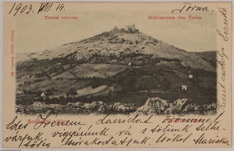 Szádellői völgy - Tornai várrom - Schlossruine von Torna - képeslap, 1903