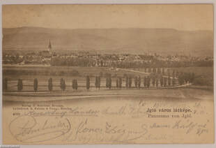 Igló - Igló város látképe - képeslap, 1900