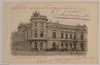 Virovitica-Verőce - Szövetkezeti székház épülete - képeslap, 1904