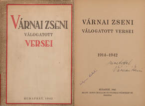 Várnai Zseni válogatott versei (dedikált példány)