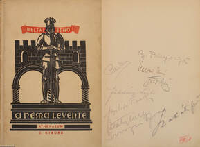A néma levente (A szerző és az 1936-os szereposztásban szereplő színművészek által aláírt példány)