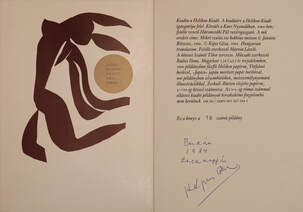 Kis szvit piros dúrban (Képes Géza fordító által aláírt, számozott, védődobozos példány) Illusztrálta Henri Matisse, Tervezte Szántó Tibor