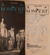 A koncert (Bródy János, Szörényi Levente és további 6 zenész által aláírt példány)