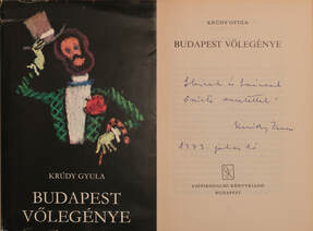 Budapest vőlegénye (Krúdy Zsuzsa által dedikált példány)