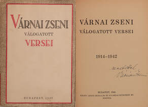 Várnai Zseni válogatott versei (dedikált példány)