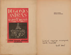 Dugonics András és a barokk regény (dedikált példány) (Címlap: Buday György munkája)