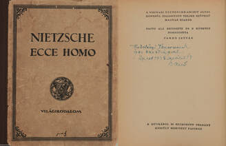 Ecce homo (Kodolányi János írónak dedikált példány)