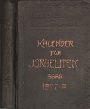 Kalender für Israeliten für das Jahr 5668=1907/8