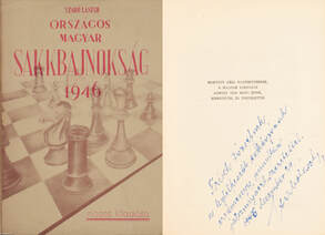 Országos magyar sakkbajnokság 1946. (dedikált példány)