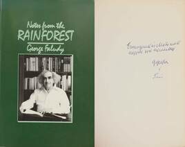 Notes from the Rainforest (Faludy György és élettársa Eric Johnson által dedikált példány)