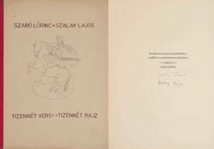 Tizenkét vers - tizenkét rajz (Szabó Lőrinc költő és Szalay Lajos grafikus által aláírt, számozott példány)