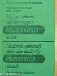 Magyar-szlovák/szlovák-magyar közgazdasági szótár