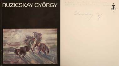 Ruzicskay György festőművész gyűjteményes kiállítása (Ruzicskay György által aláírt példány)