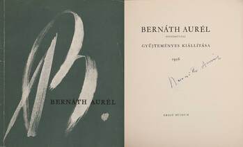 Bernáth Aurél festőművész gyűjteményes kiállítása 1956 (A festő által aláírt példány)