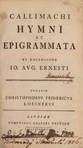 Callimachi hymni et epigrammata