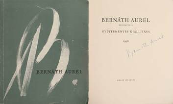 Bernáth Aurél festőművész gyűjteményes kiállítása 1956 (A festő által aláírt példány)