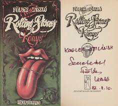 Rolling Stones könyv (dedikált példány)