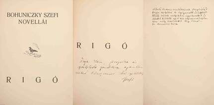 Rigó (A szerző és az illusztrátor Fáy Dezső által is dedikált példány.) (Fáy Dezső által illusztrált kiadás.)