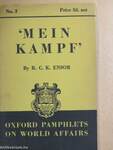 Herr Hitler's Self-Disclosure in Mein Kampf