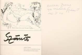 Szántó (Szántó Tibor által dedikált példány) (A címfedélen Kass János, a borítófedélen Reich Károly illusztrációja látható)