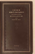 Index Horti Botanici Universitatis Hungaricae, quae pestini est.