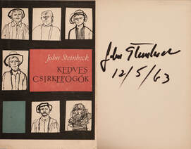 Kedves csirkefogók (John Steinbeck által aláírt példány) (A védőborítót, kötéstervet és az illusztrációkat Kondor Lajos készítette)