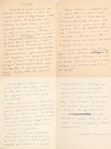Szinopszis (Pilinszky János által írt levél) (Az autográf kéziratról írt irodalomtörténeti tanulmány a leírásban olvasható.)