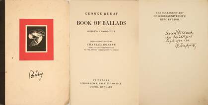Book of ballads (Jancsó Bélának dedikált példány további két ex libris és egy levél melléklettel.)