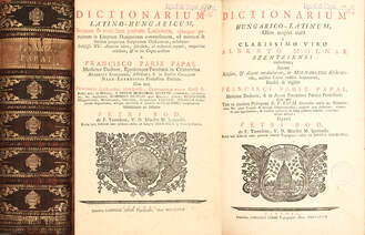Dictionarium latino-hungaricum/Dictionarium hungarico-latinum