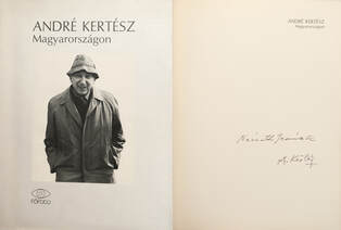 André Kertész Magyarországon (André Kertész által dedikált példány)