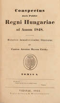 Conspectus Juris Publici Regni Hungariae ad annum 1848. I-II.