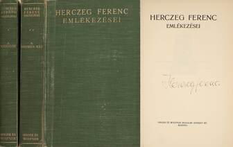 Herczeg Ferenc emlékezései I-II. (aláírt példány)