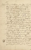 Széplaki János uradalmi inspektor autográf levele (Dat. Mindszent Dei 22. Mens. Novemb. 1726.)