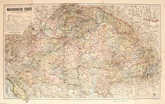 Magyarország térképe a trianoni határok feltüntetésével (térkép)
