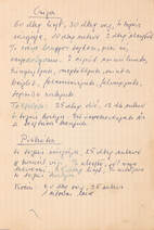 Egyedi kézzel írt receptgyűjtemény