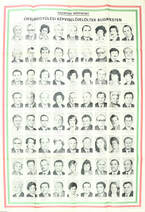 Országgyűlési Képviselőjelöltek Budapesten (A Hazafias Népfront plakátja)
