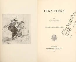 Irka-firka (dedikált példány) (Illusztrációk: Vadász Miklós)