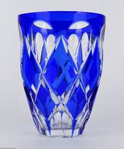 Kemlin, Francois - Val Saint Lambert  csiszolt üveg váza
