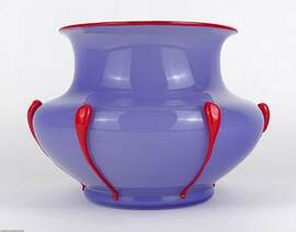 Loetz-Powolny Tango üveg váza 
