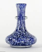 Kék mini üveg váza 20. század eleje