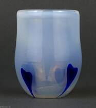 Skandináv pohár opalin üveg 20. sz közepe