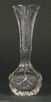 Moser csiszolt mini üveg váza 19. század vége