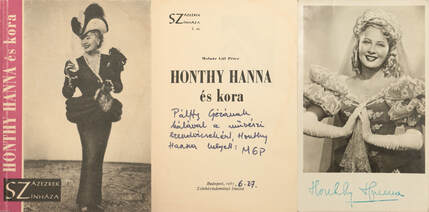 Honthy Hanna és kora (Szerző által dedikált, valamint Honthy Hanna által aláírt képeslap melléklettel ellátott példány)