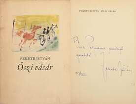 Őszi vásár - Első kiadás (Beck Péternek dedikált példány.) (Bartha László rajzaival illusztrált.)